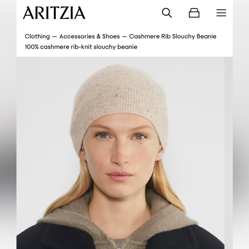 Aritzia - Cashmere Babaton Speckled Knit Beanie